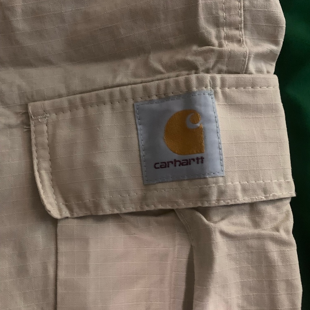 Men’s Carhartt Cargo Pants Khaki - Picture 2 of 5